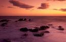dawn over rocks